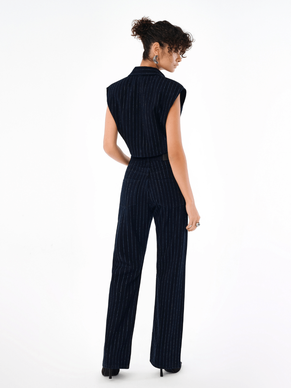 Beat Vest In Midnight Blue - Aya Studio London Türkiye